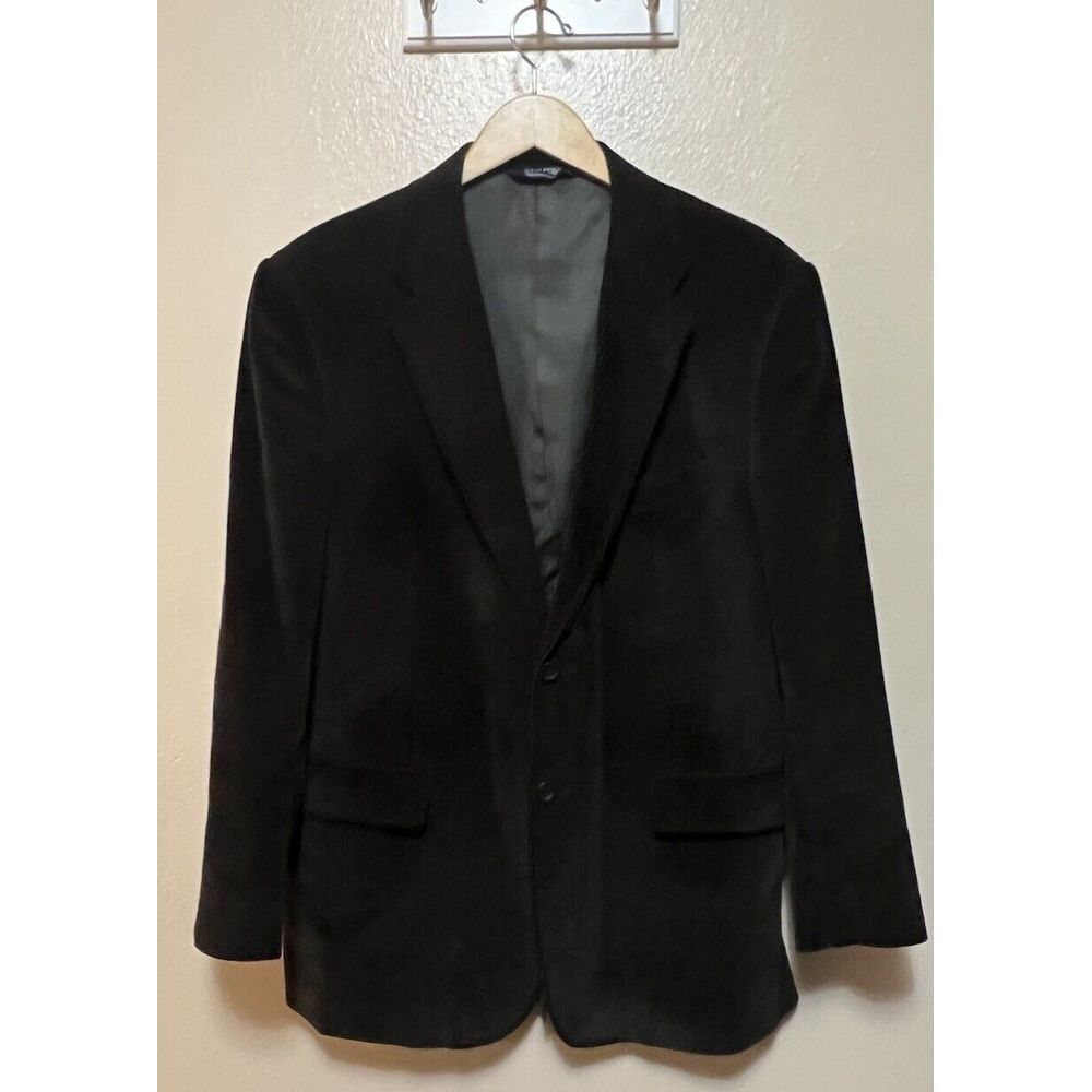 Stafford Sport Coat Mens 42R Corduroy Elbow‎ Patch Brown Blazer Jacket Professor